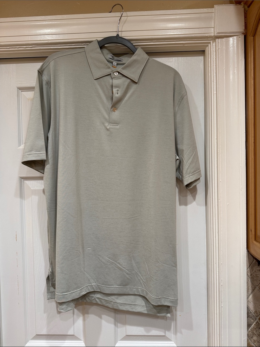 Peter Millar Short-Sleeve Polo in Light Sage
